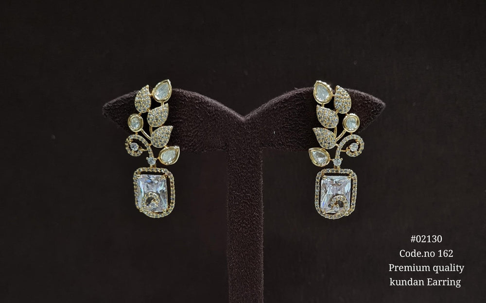 Kundan earrings 02130 - KRISHNA'S SWETA JEWELLERY