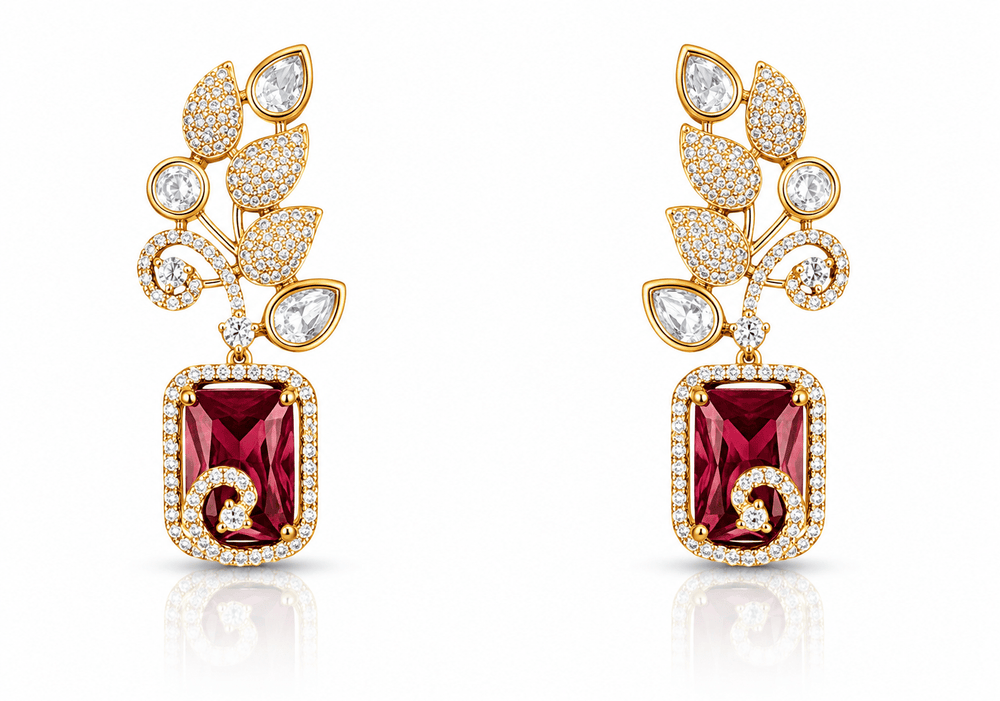 Kundan earrings 02130 - KRISHNA'S SWETA JEWELLERY