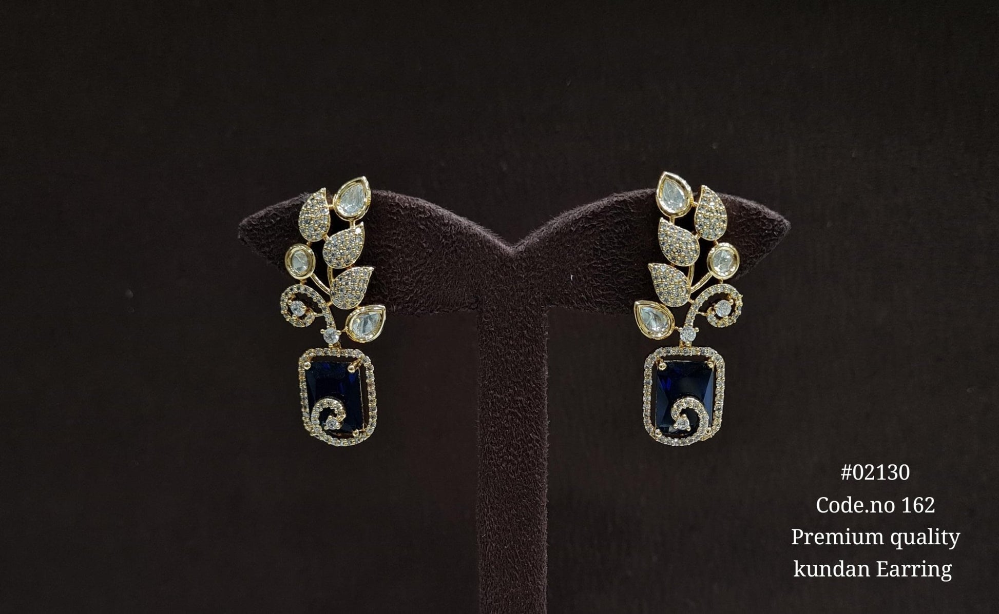 Kundan earrings 02130 - KRISHNA'S SWETA JEWELLERY