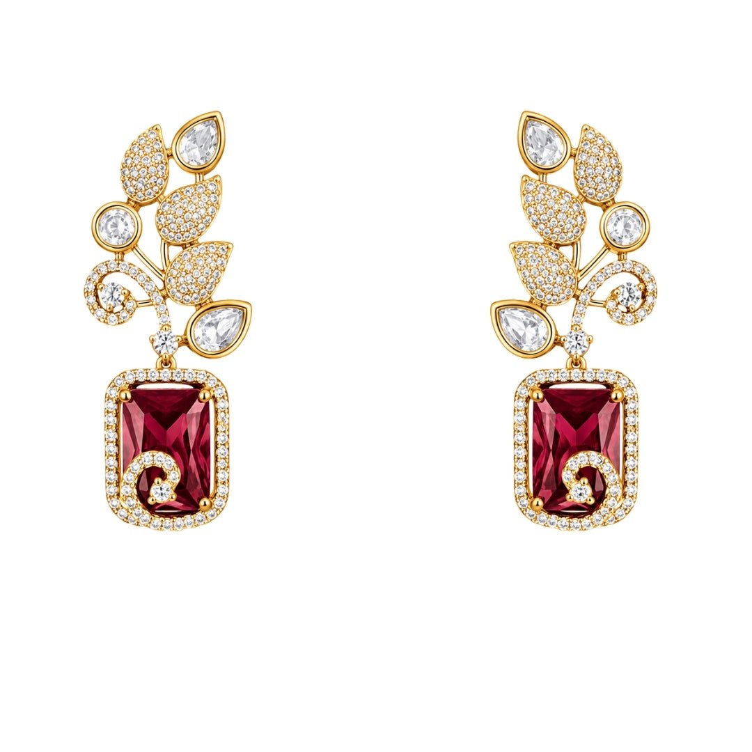 Kundan earrings 02130 - Krishna's Sweta Jewellery