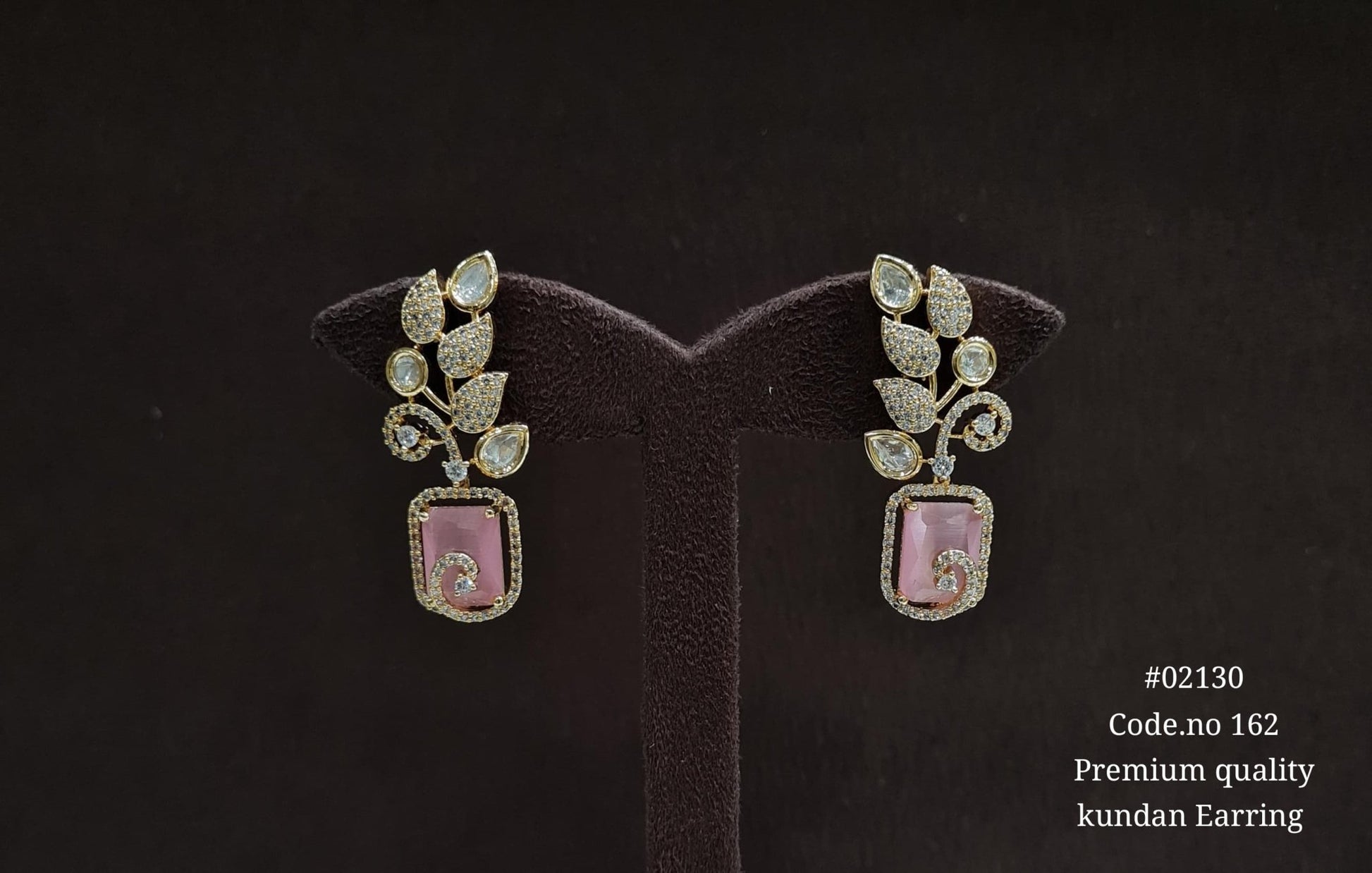 Kundan earrings 02130 - KRISHNA'S SWETA JEWELLERY