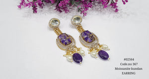 Kundan earrings 02564 - KRISHNA'S SWETA JEWELLERY