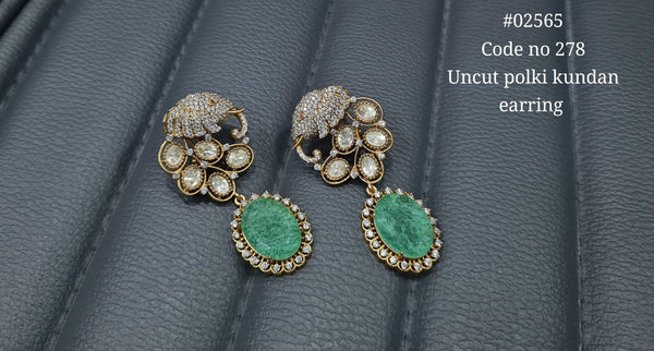 Kundan earrings 02565 - KRISHNA'S SWETA JEWELLERY