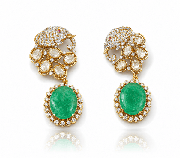 Kundan earrings 02565 - KRISHNA'S SWETA JEWELLERY