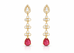 Kundan earrings 02566 - KRISHNA'S SWETA JEWELLERY