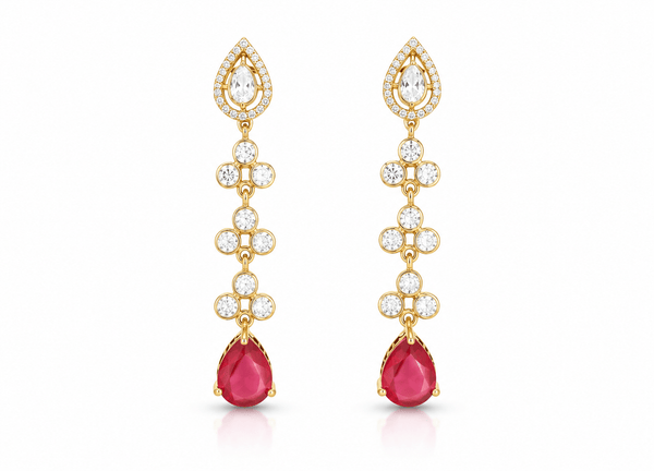 Kundan earrings 02566 - KRISHNA'S SWETA JEWELLERY