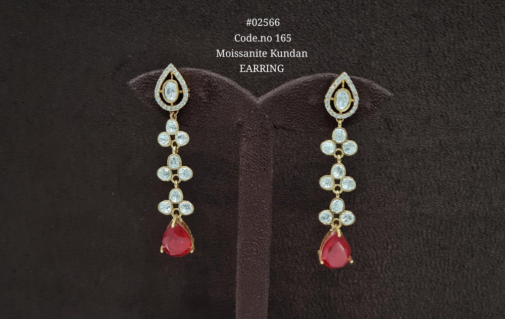Kundan earrings 02566 - KRISHNA'S SWETA JEWELLERY