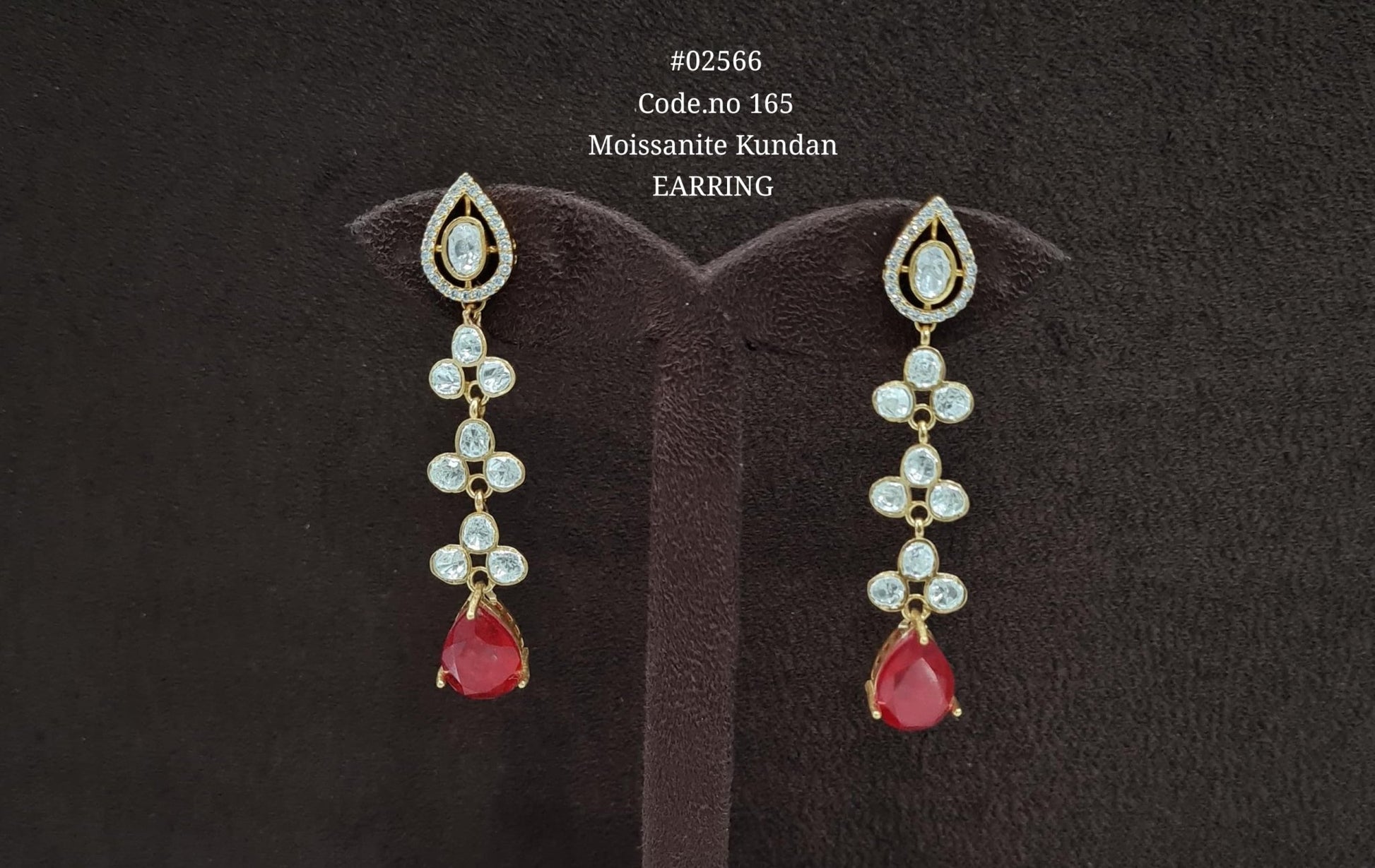 Kundan earrings 02566 - KRISHNA'S SWETA JEWELLERY