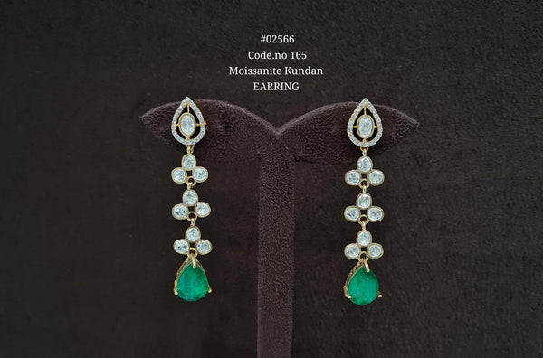 Kundan earrings 02566 - KRISHNA'S SWETA JEWELLERY