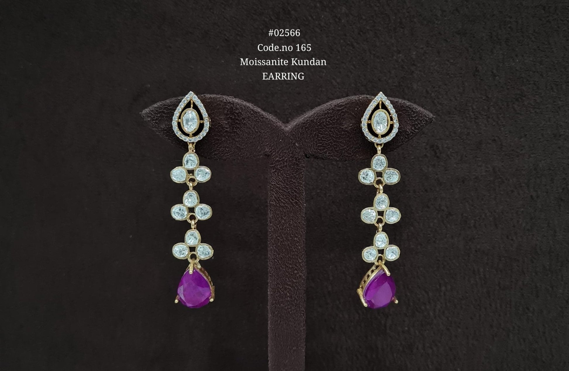 Kundan earrings 02566 - KRISHNA'S SWETA JEWELLERY
