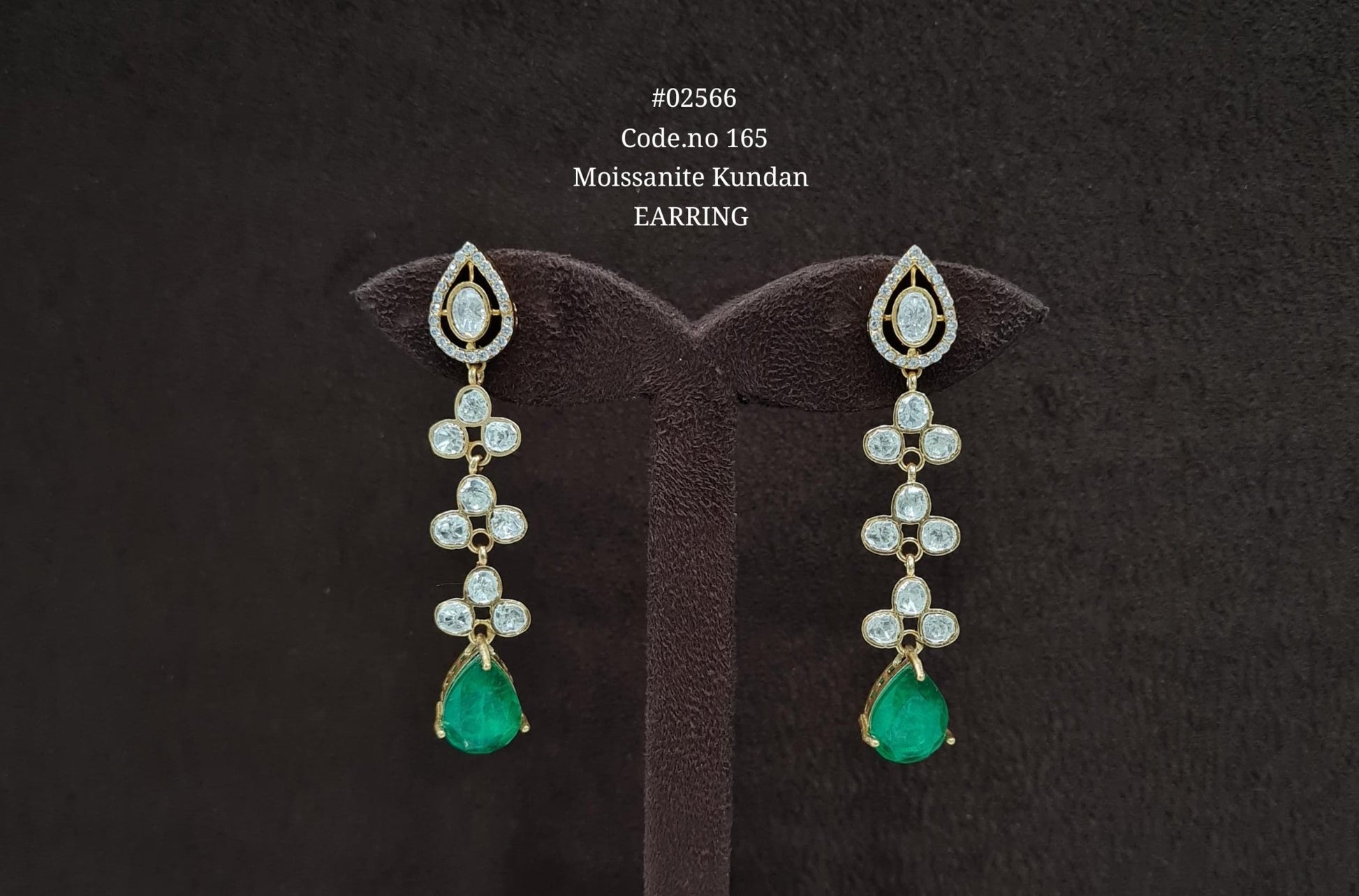 Kundan earrings 02566 - KRISHNA'S SWETA JEWELLERY