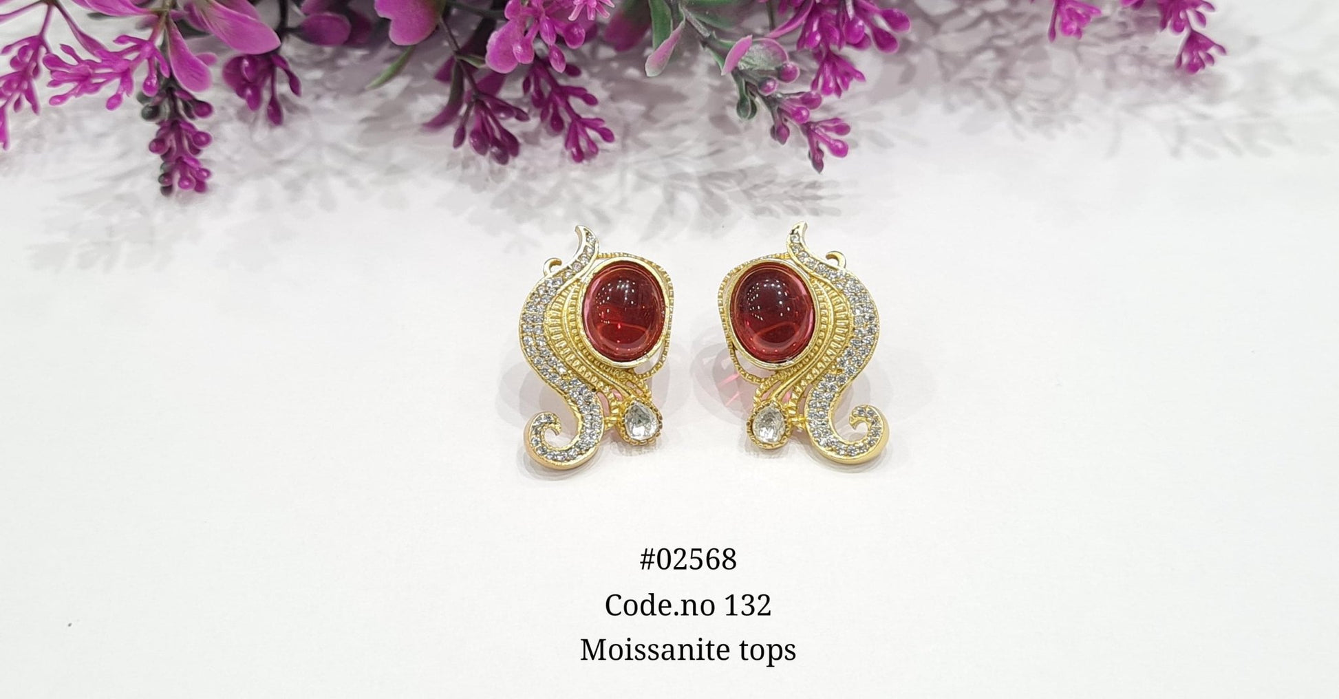 Kundan earrings 02568 - KRISHNA'S SWETA JEWELLERY