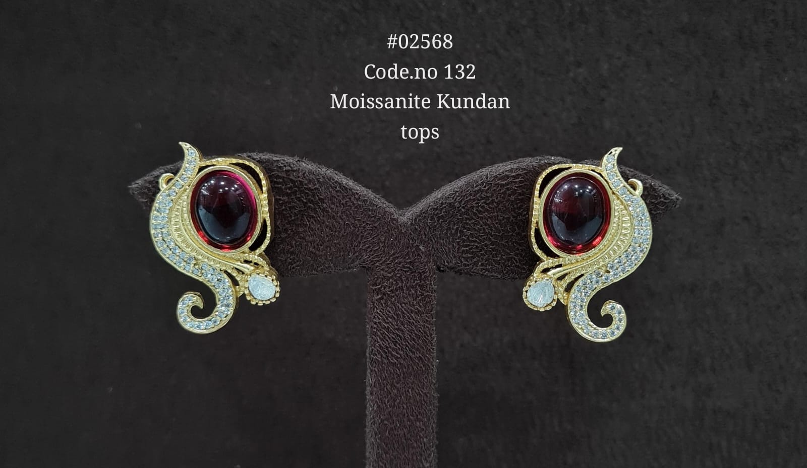 Kundan earrings 02568 - KRISHNA'S SWETA JEWELLERY