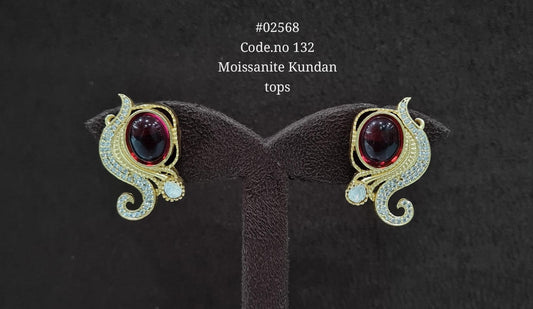 Kundan earrings 02568 - KRISHNA'S SWETA JEWELLERY