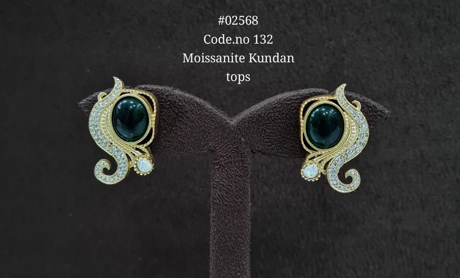 Kundan earrings 02568 - KRISHNA'S SWETA JEWELLERY