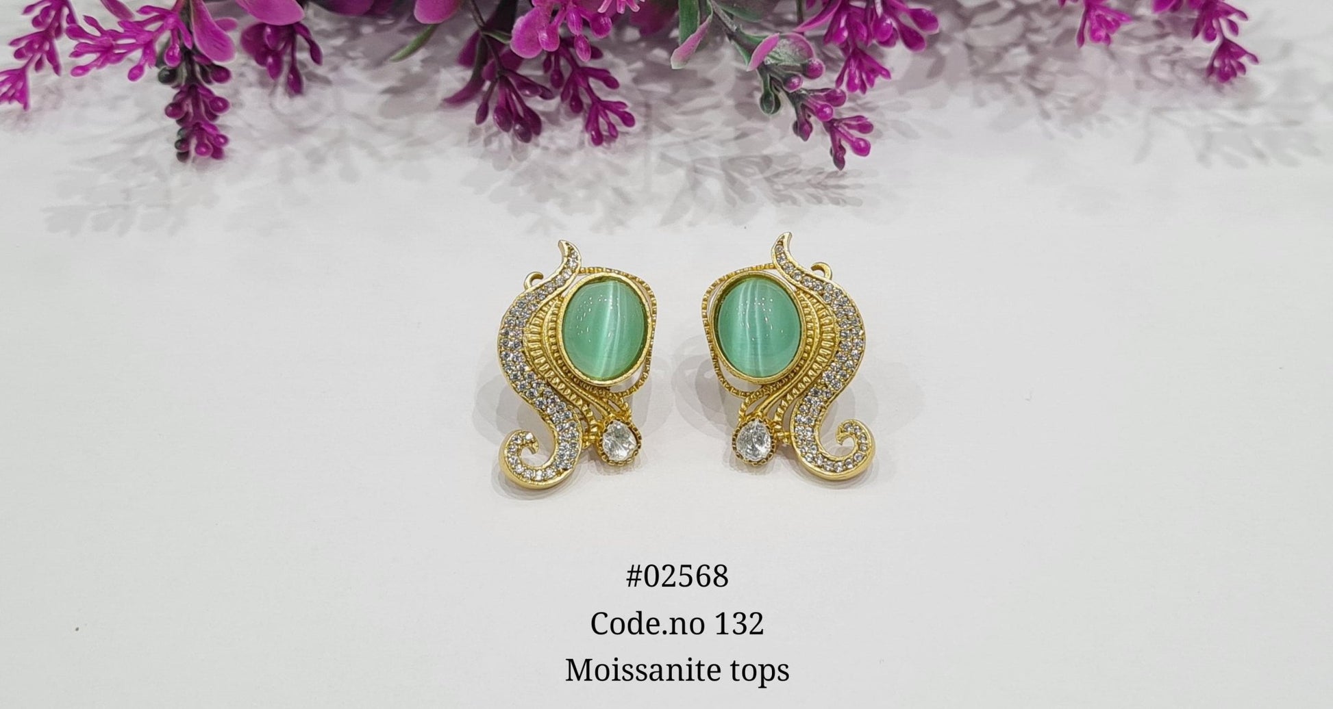Kundan earrings 02568 - KRISHNA'S SWETA JEWELLERY