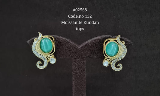 Kundan earrings 02568 - KRISHNA'S SWETA JEWELLERY