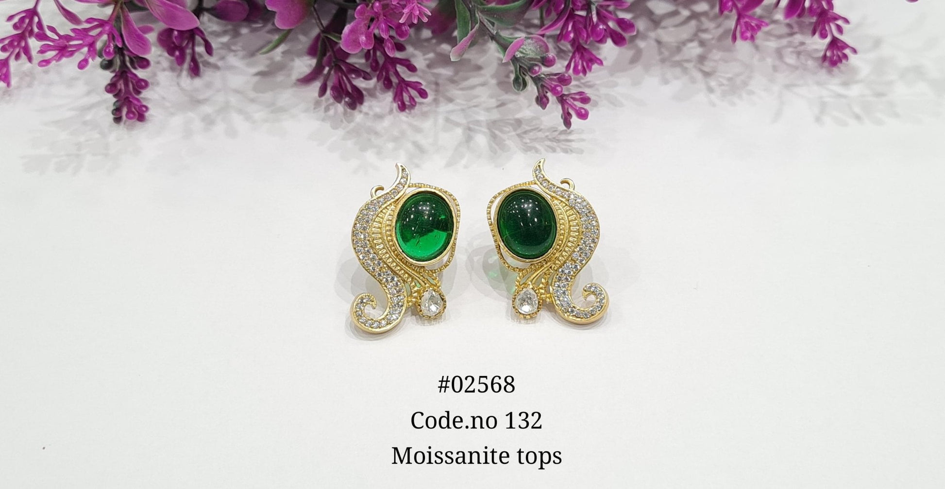 Kundan earrings 02568 - KRISHNA'S SWETA JEWELLERY