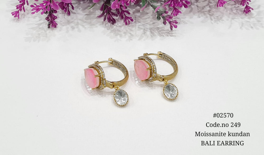 Kundan earrings 02570 - KRISHNA'S SWETA JEWELLERY