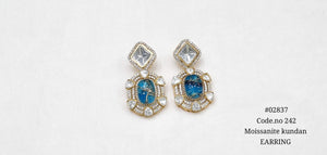 Kundan Earrings 02637 - KRISHNA'S SWETA JEWELLERY