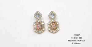 Kundan Earrings 02637 - KRISHNA'S SWETA JEWELLERY