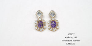 Kundan Earrings 02637 - KRISHNA'S SWETA JEWELLERY