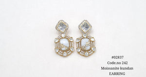 Kundan Earrings 02637 - KRISHNA'S SWETA JEWELLERY