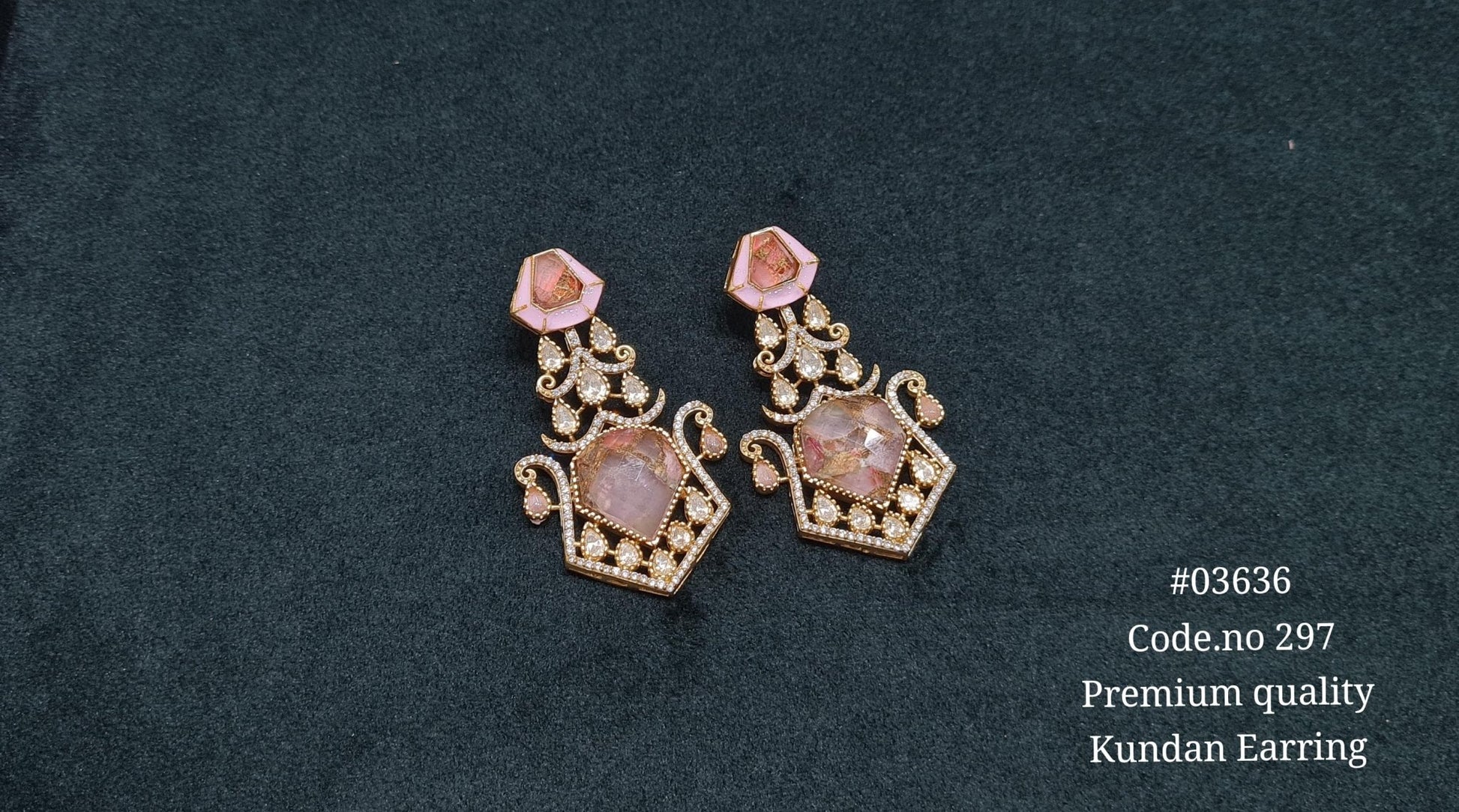Kundan Earrings 03636 - KRISHNA'S SWETA JEWELLERY