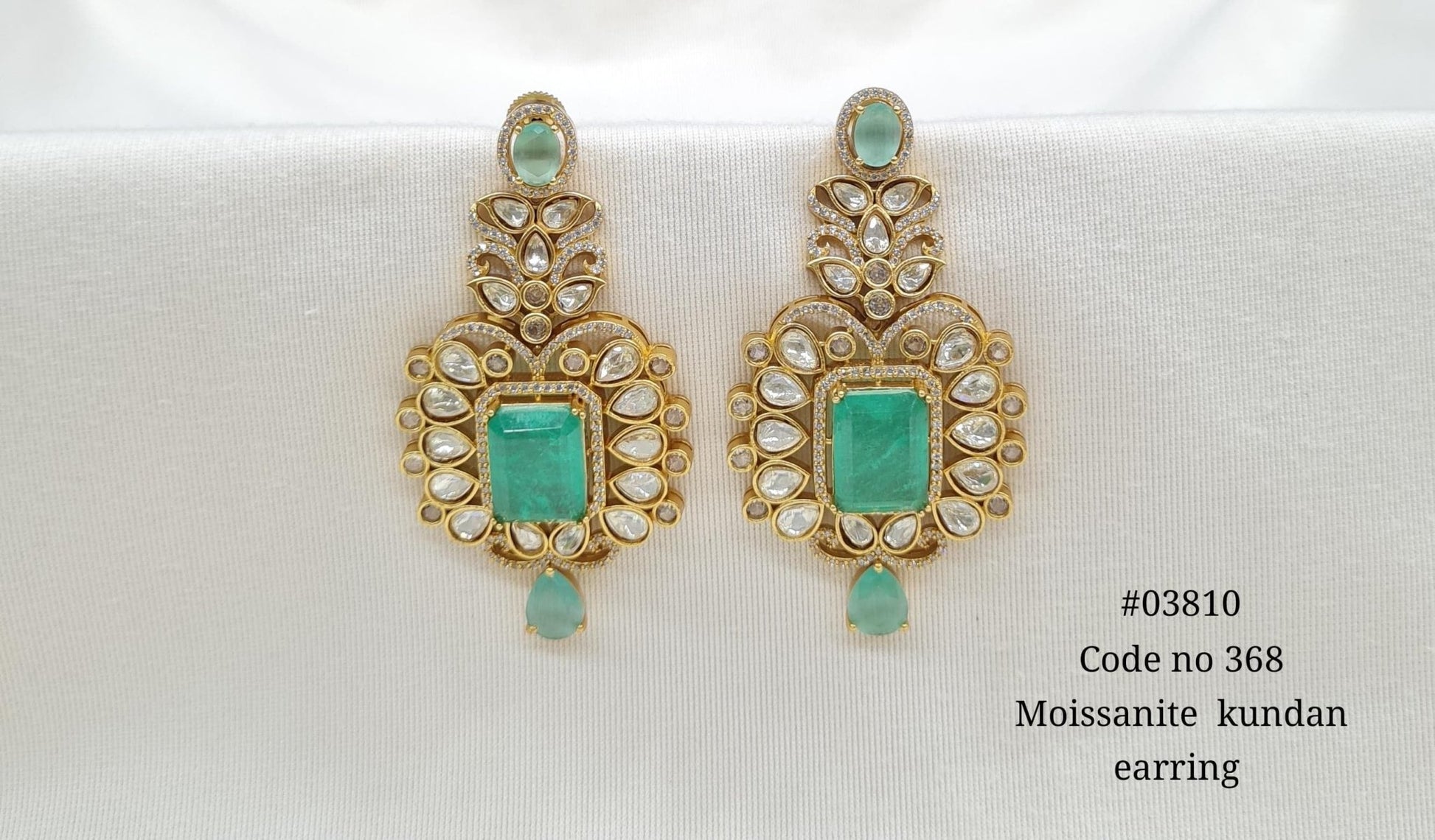 Kundan Earrings 03810 - KRISHNA'S SWETA JEWELLERY