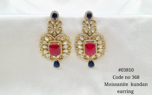 Kundan Earrings 03810 - KRISHNA'S SWETA JEWELLERY