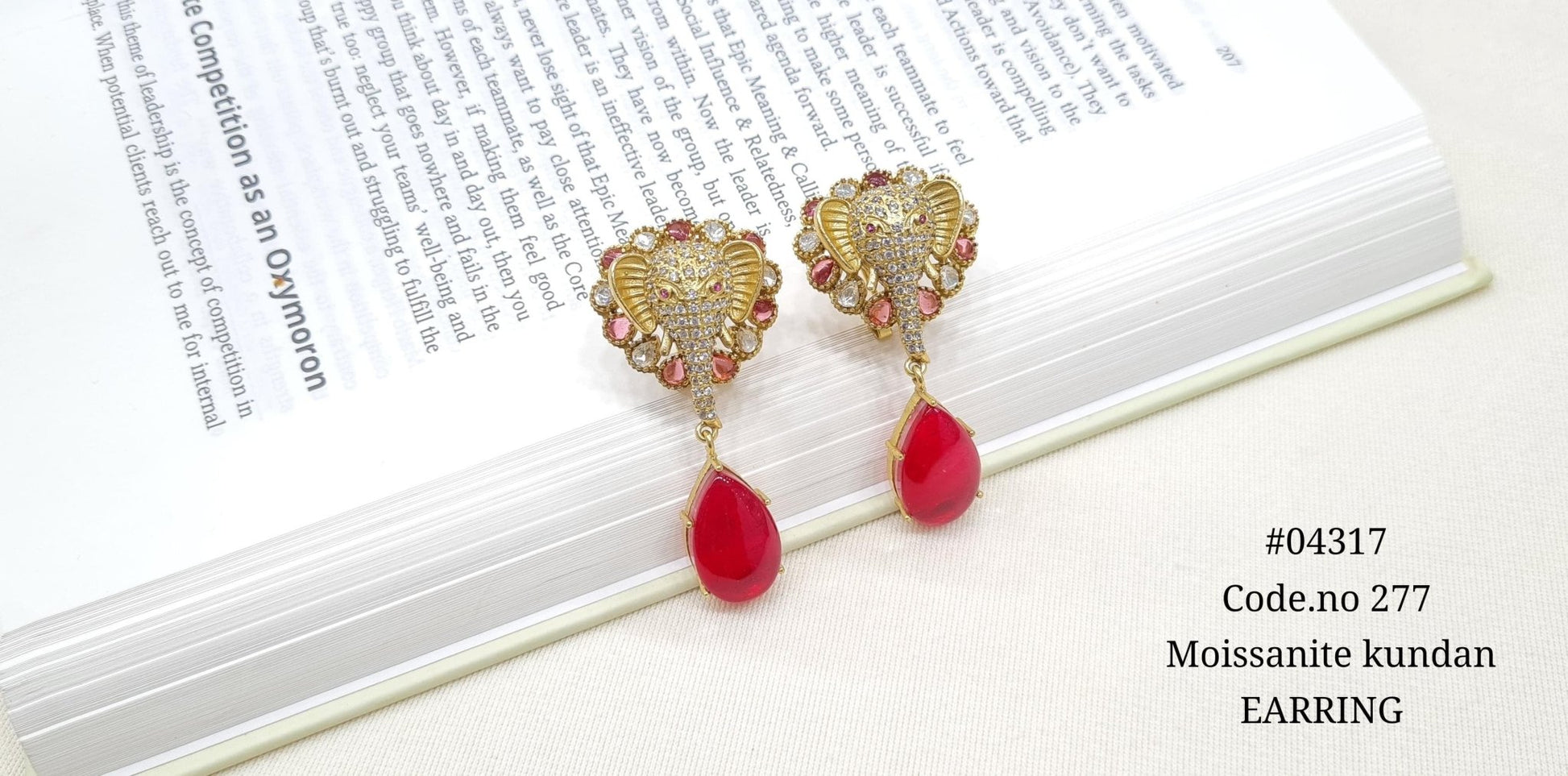 Kundan Earrings 04317 - KRISHNA'S SWETA JEWELLERY
