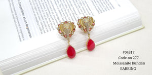 Kundan Earrings 04317 - KRISHNA'S SWETA JEWELLERY
