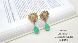 Kundan Earrings 04317 - KRISHNA'S SWETA JEWELLERY