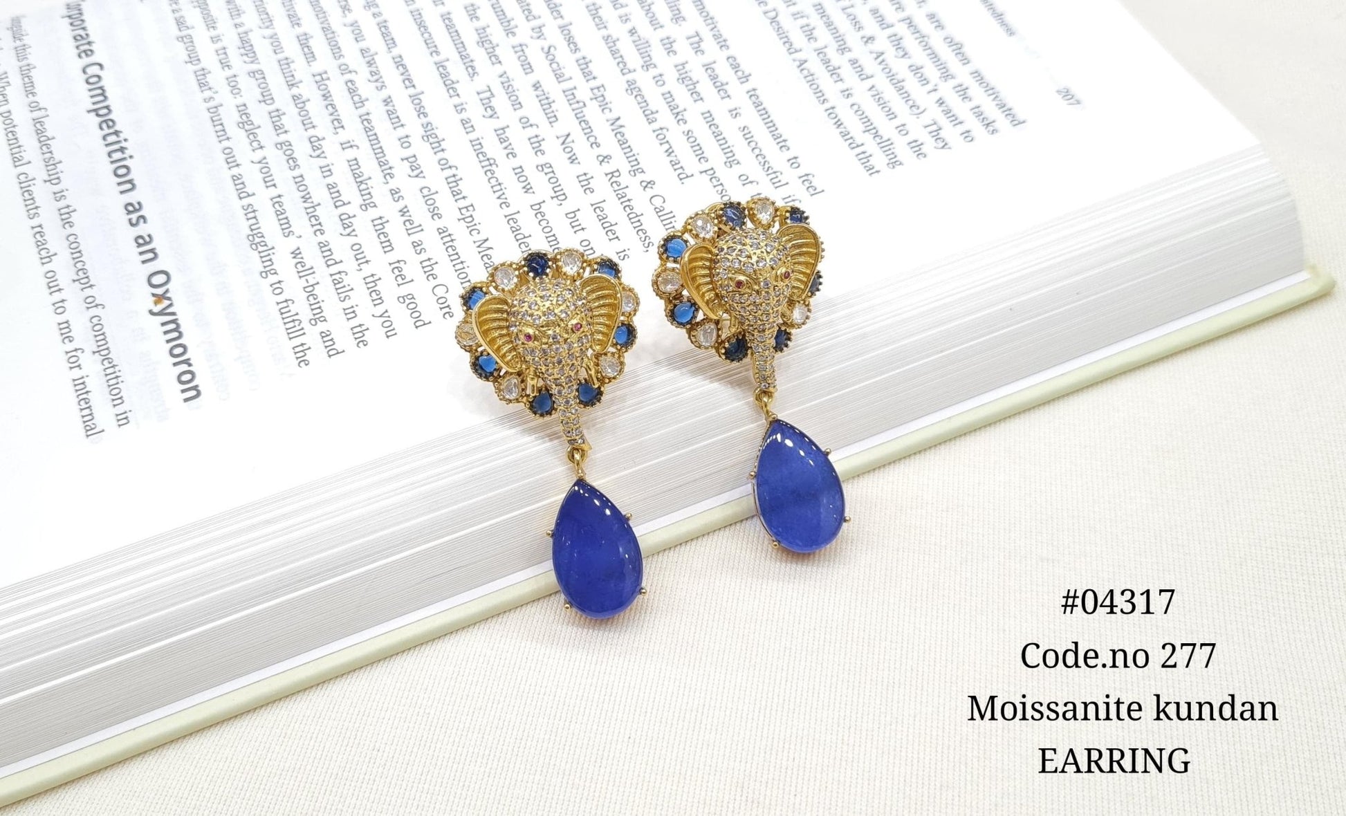 Kundan Earrings 04317 - KRISHNA'S SWETA JEWELLERY