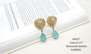 Kundan Earrings 04317 - KRISHNA'S SWETA JEWELLERY