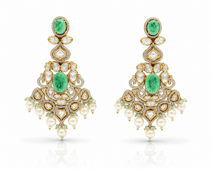 Kundan Earrings 06246 - KRISHNA'S SWETA JEWELLERY