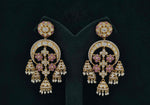 Kundan Earrings 07598 - KRISHNA'S SWETA JEWELLERY