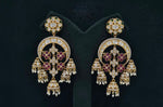 Kundan Earrings 07598 - KRISHNA'S SWETA JEWELLERY