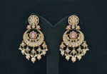 Kundan Earrings 07599 - KRISHNA'S SWETA JEWELLERY