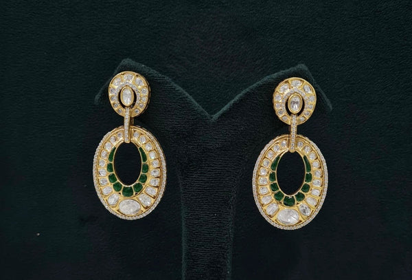 Kundan Earrings 07601 - KRISHNA'S SWETA JEWELLERY