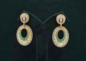 Kundan Earrings 07601 - KRISHNA'S SWETA JEWELLERY