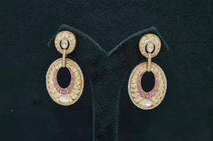 Kundan Earrings 07601 - KRISHNA'S SWETA JEWELLERY