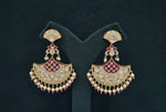 Kundan Earrings 07602 - KRISHNA'S SWETA JEWELLERY