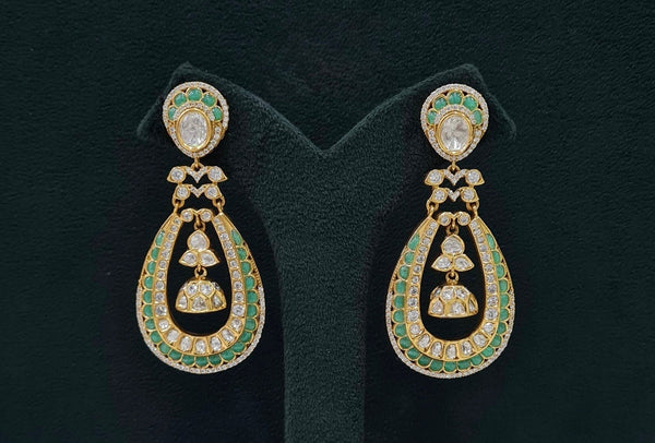Kundan Earrings 07603 - KRISHNA'S SWETA JEWELLERY