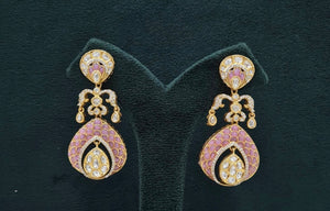 Kundan Earrings 07604 - KRISHNA'S SWETA JEWELLERY