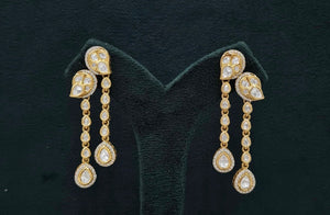 Kundan Earrings 07607 - KRISHNA'S SWETA JEWELLERY