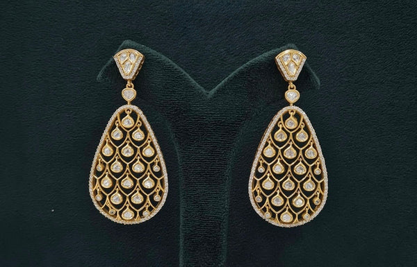 Kundan Earrings 07608 - KRISHNA'S SWETA JEWELLERY