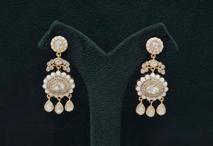 Kundan Earrings 07609 - KRISHNA'S SWETA JEWELLERY