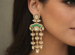 Kundan Earrings 07641 - KRISHNA'S SWETA JEWELLERY