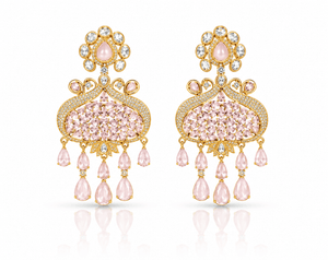 Kundan Earrings 08202 - KRISHNA'S SWETA JEWELLERY
